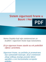 Sistem Sigurnost Hrane U BiH