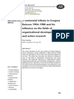 Bateson Influence in OD and AR PDF