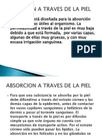 Absorcion A Traves de La Piel