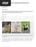 Policy Twenty Tips for Interpreting Scientific Claims