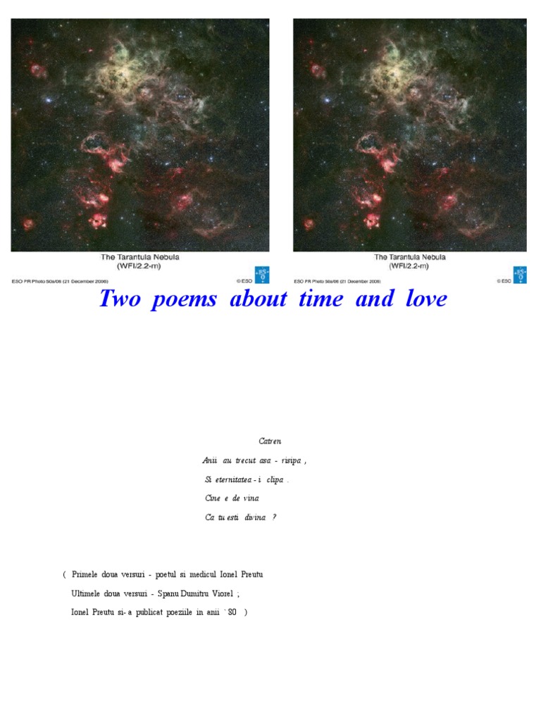 Two Poems About Time and Love PDF