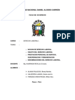 Noción de Derecho Del Trabajo