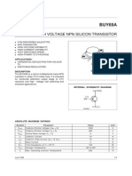 BUY69A: High Voltage NPN Silicon Transistor