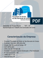 APRESENTAÇÃO DO PROJETO FINAL