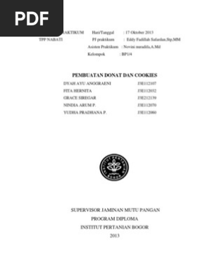 Laporan Donat Dan Cookies