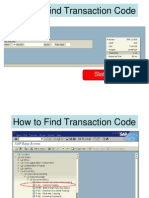 How To Find Transaction Code: Status Bar