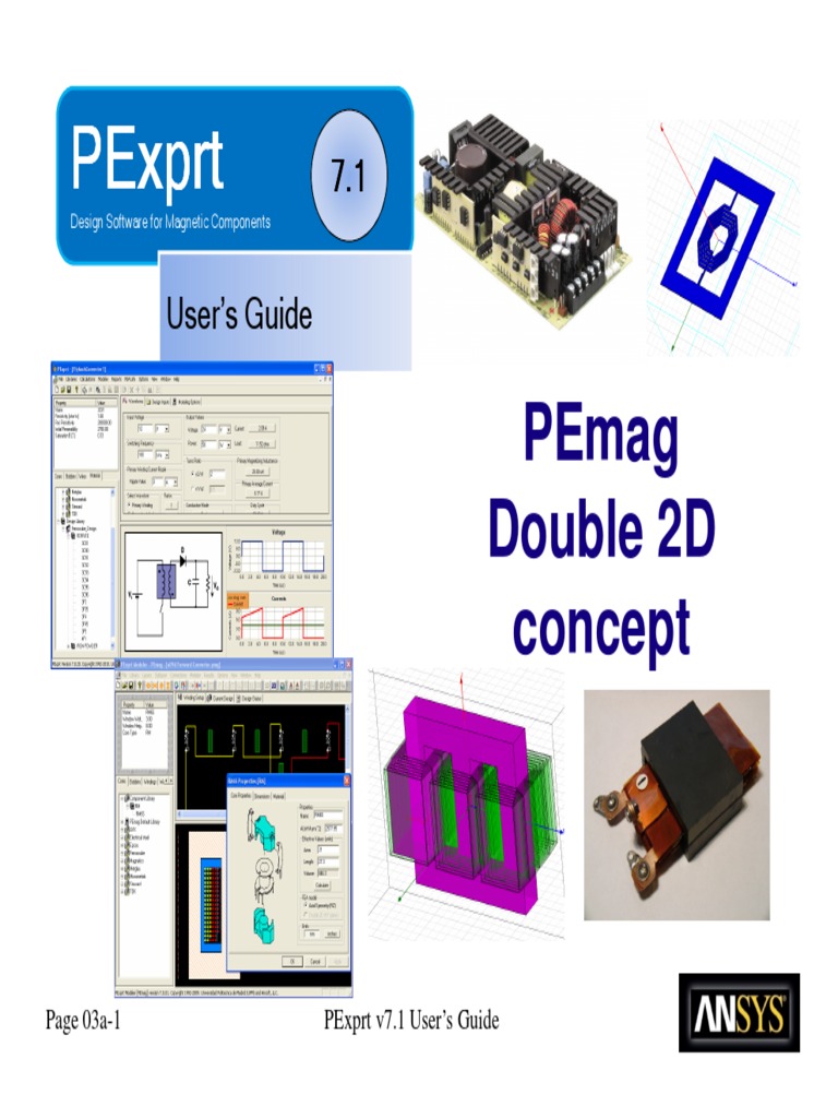 PExprt v7.1 User's Guide: Double 2D Design | PDF