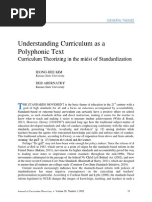 Curriculum