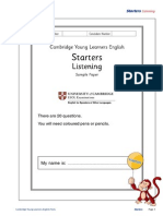 24680 Starters Listening Sample Paper