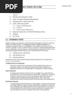 Unit 1 Introduction To Cim: Structure