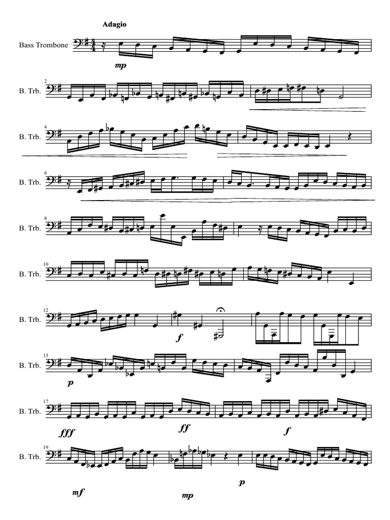 Tmea Bass Trombone Etude PDF
