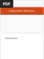 ORGANIZATIONAL BEHAVIOR