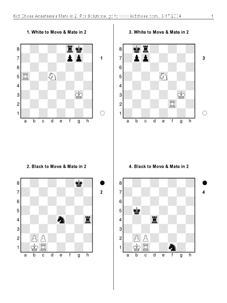 White To Move & Mate in 2 3. White To Move & Mate in 2 | PDF
