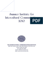 Summer Institute For Intercultural Communication 2010