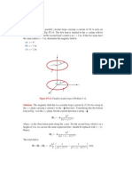 Problem 5.14: 2 M. If The Two Loops Have 3 M, Determine The Magnetic Field At: 0 1 M 2 M