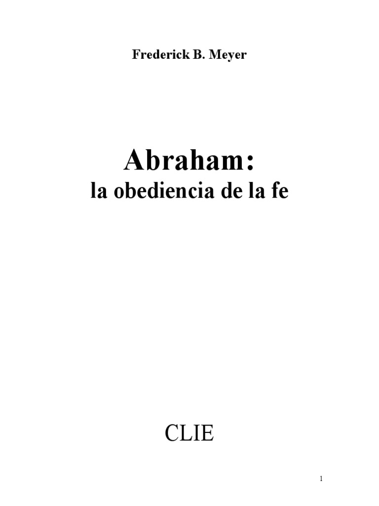 La Obediencia de Abraham a Dios | PDF | Historia | Religión y ...