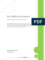 Pre-MES Assessment - Cigarette Manufacturer