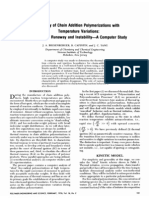 A Study of Chain Addition Polymerizations With Temperature Variations-II Thermal Runaway and Instability-A Computer Study