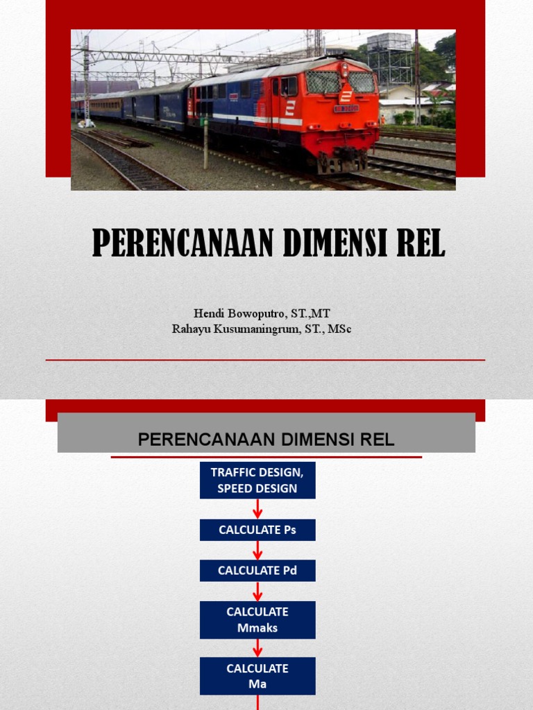 Perencanaan Dimensi Rel Kereta Api | PDF | Metode & Bahan Ajar