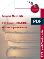 OCR AClassics Teacher Support Material 12958 