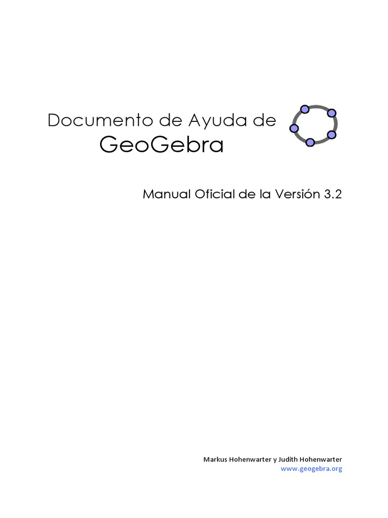 Manual de Geogebra | PDF | Circulo | Elipse