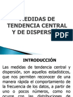 Medidas de Tendencia Central y de Dispersion