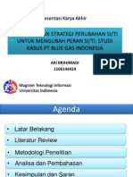 Perancangan Strategi Perubahan Si/ti Untuk Mengubah Peran Si/ti