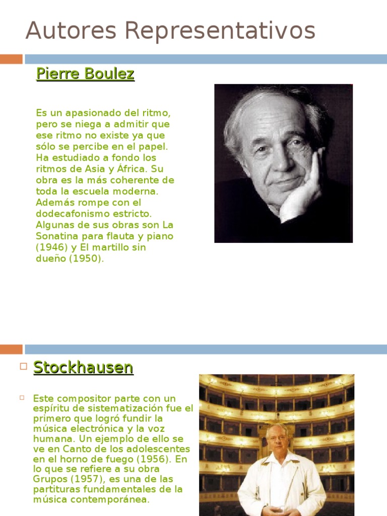 Autores Representativos
