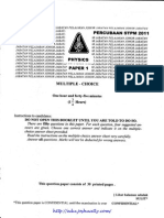 [Edu.joshuatly.com] Johor STPM Trial 2011 Physics Paper 1