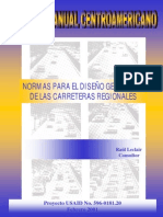 Manual centroamericano para Diseño Geometrico de Carreteras