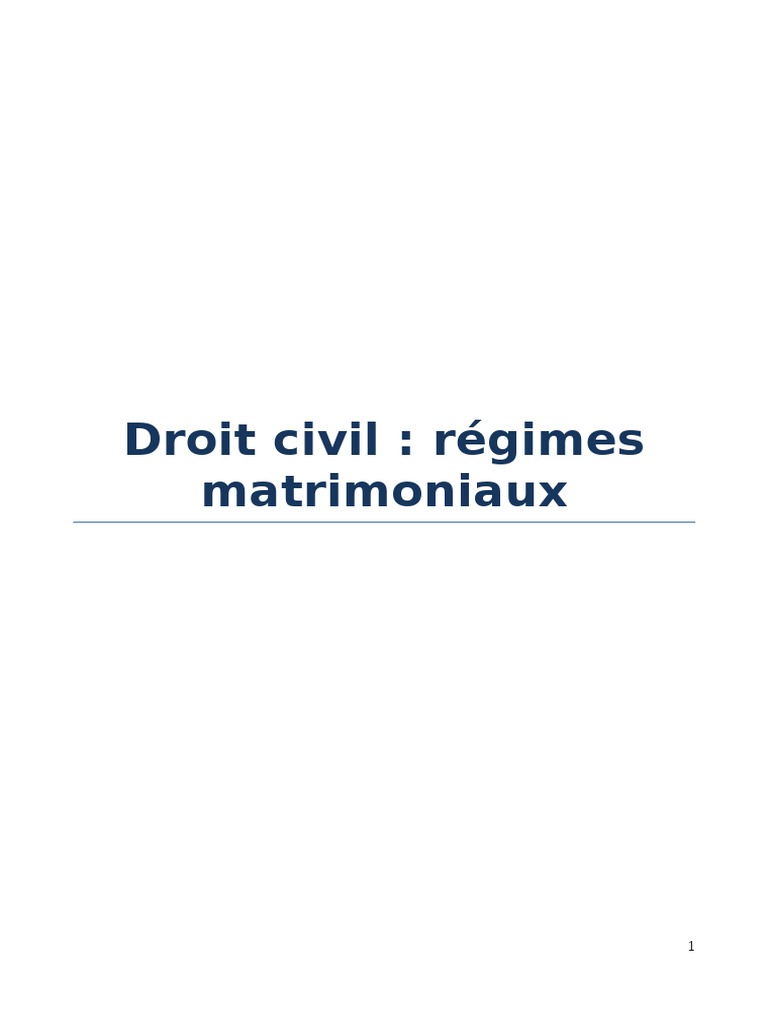 Cas Pratique Régimes Matrimoniaux Corrigé Pdf Régimes Matrimoniaux | PDF | Devises | euro