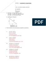 Quadratic Equations