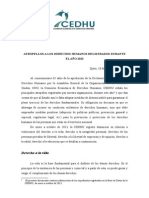 Informe de los Derechos Humanos en Ecuador durante 2013. Comisión Ecuménica de Derechos Humanos (CEDHU)
