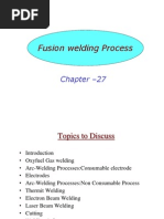 Fusion Welding Process, Chapter 27