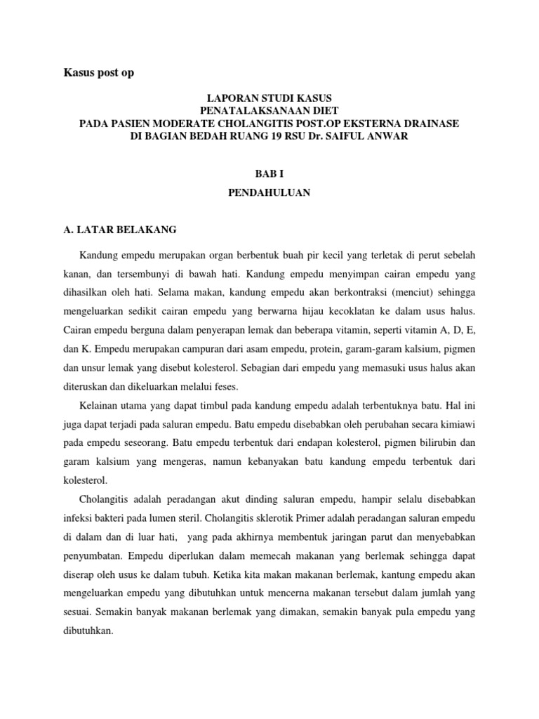 Kasus Post Op