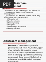 Unit 5 Classroom Management