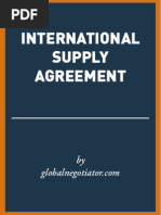 International Supply Agreement Template