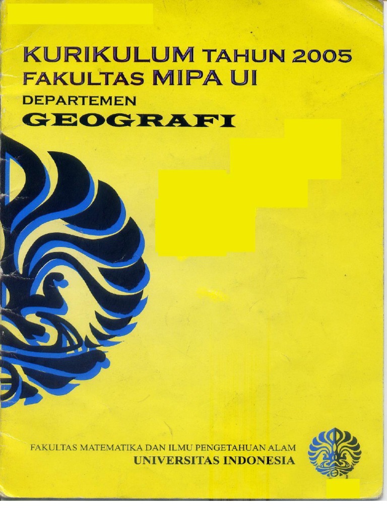 Panduan Akademik Geografi Ui | PDF