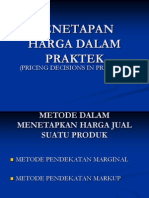 Penetapan Harga Dalam Praktek