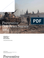 CFR CPA Preventive Priorities Survey 2014