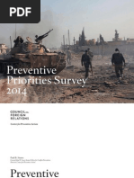 CFR CPA Preventive Priorities Survey 2014