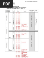 Oct 09 Intake Calendar - Level 2+3