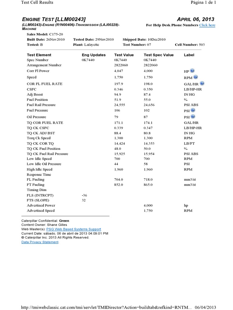 Engine Test | PDF | Propulsion | Rotating Machines