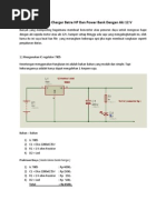 Rangkaian Charger Batre HP Dan Power Bank Dengan Aki 12 V