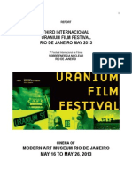Report 3th International Uranium Film Festival Rio de Janeiro 