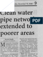 2008 December Jakarta Post Clean Water Pipe Network Extended To Poorer Areas