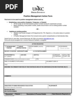 Position MGMT Action Form