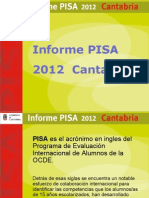 Informe Pisa 2012 Cantabria