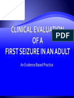 Clinical Evaluation of a 1st Seizure 1