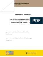 Programa de formación "Planificación estratégica en la administración pública local"